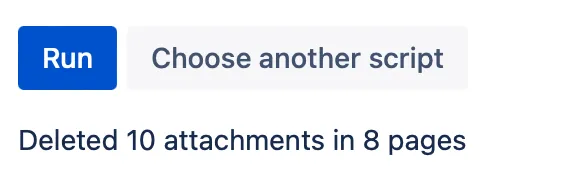 The script result message.
