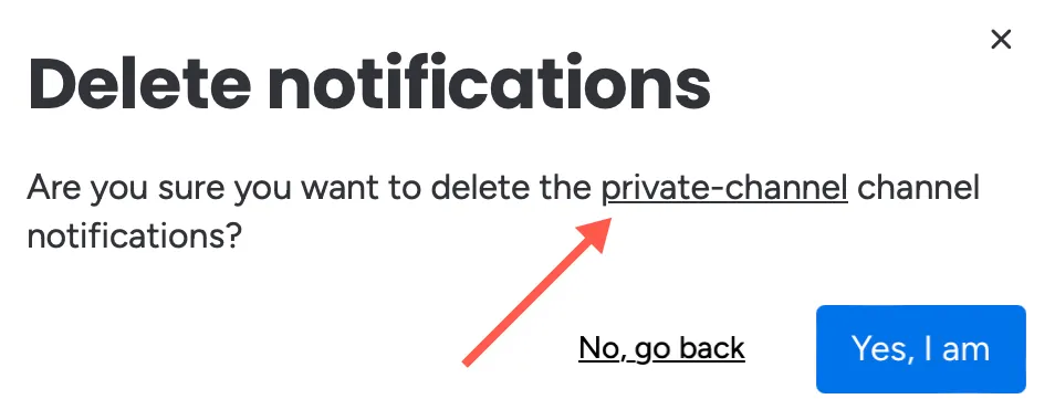 Private channel names remain private