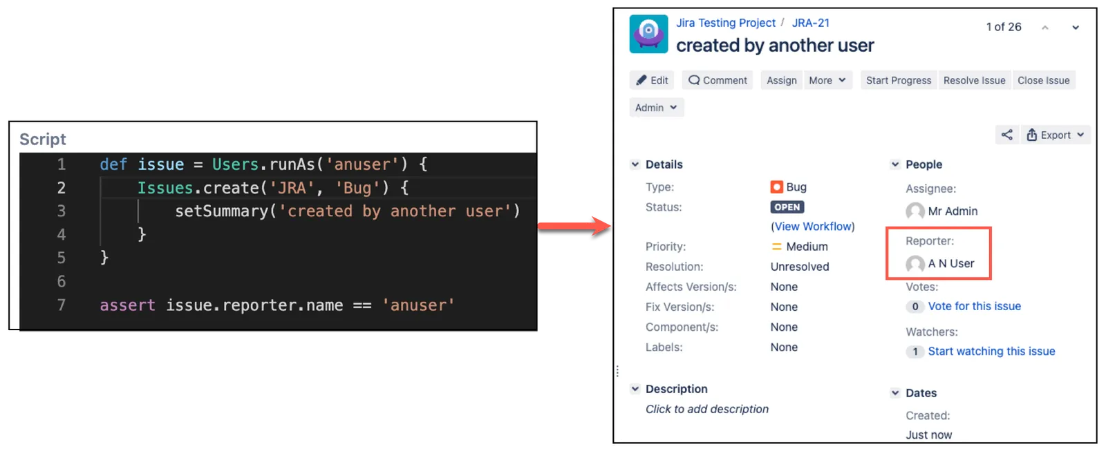Image showing how to run code as another user