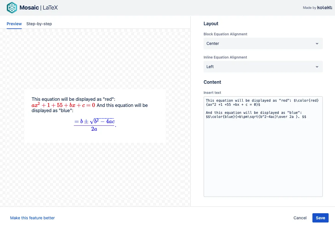 LaTeX macro editor
