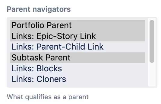 Image of selected parent navigators