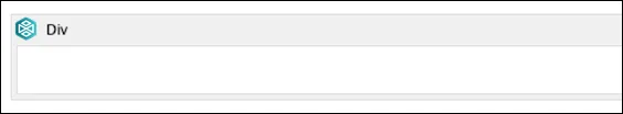 Macro placeholder displayed on the page after inserting the Div macro