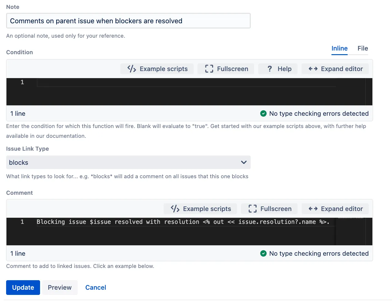 Preview of workflow changes