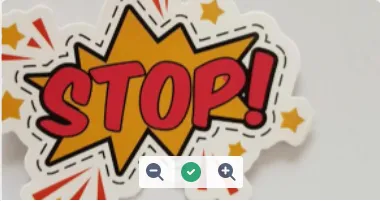 Green done button.