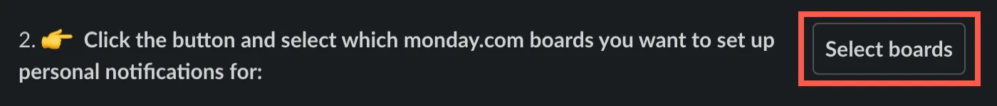 Select boards button