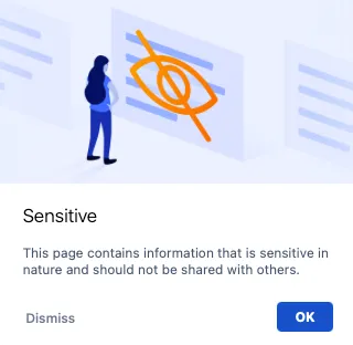 Example of a Sensitive image alert.