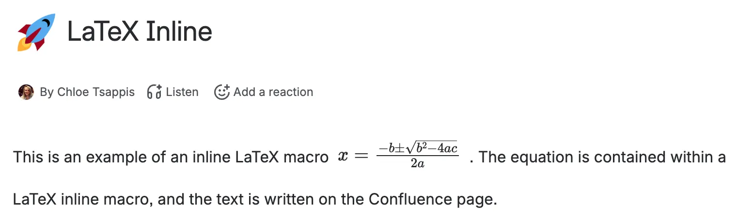 LaTeX Inline editor with several equations shown.