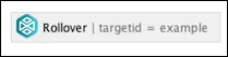 Rollover macro placeholder displayed on the Confluence page after insertion