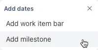 The contect menu that opens when you right-click on the timeline view.