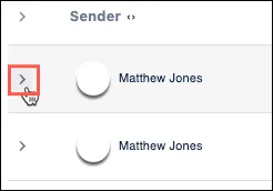 Arrow icon used to expand or collapse all response entries in the table
