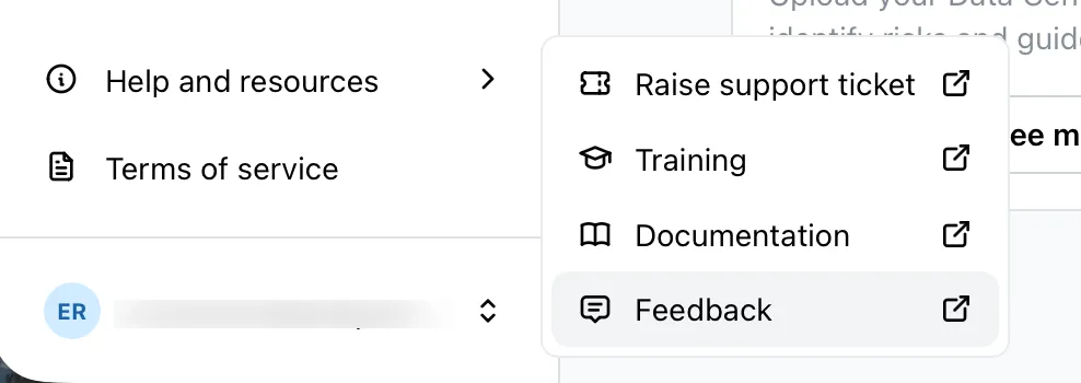 Support tools and resources navigation