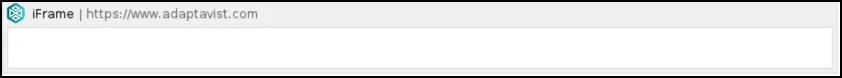 Macro placeholder showing the inserted iFrame on the Confluence page