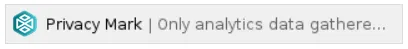 Macro placeholder showing the Privacy Mark icon on the page