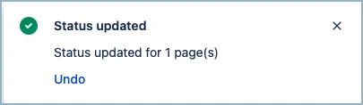 Flag icon displayed at the bottom of the page indicating the status can be restored