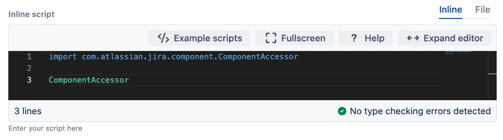 An example of Code Editor automatically adding a required import.