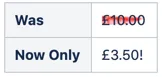 An example of the Strike macro marking out an old price.