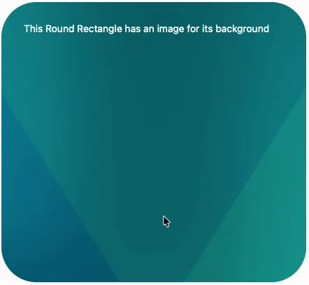 Published form showing a round rectangle with an image background applied using CSS