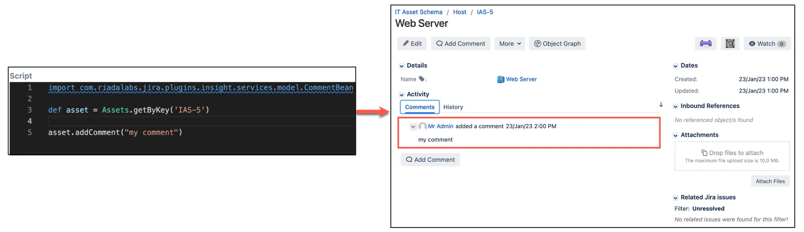 Image showing how to work with comments
