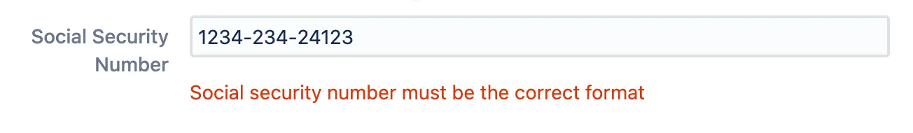 Image example of error