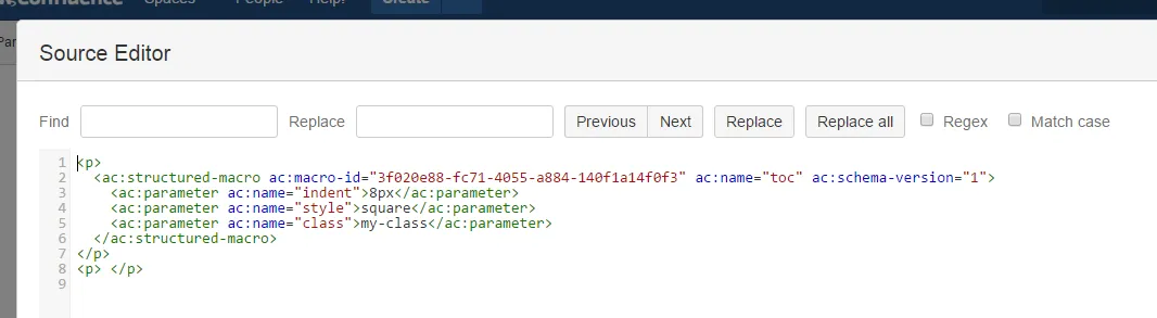 An example of XHTML code in Source Editor.