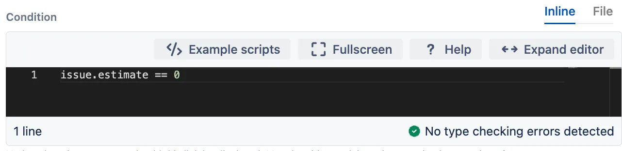 A code example in which no type-checking errors were detected.