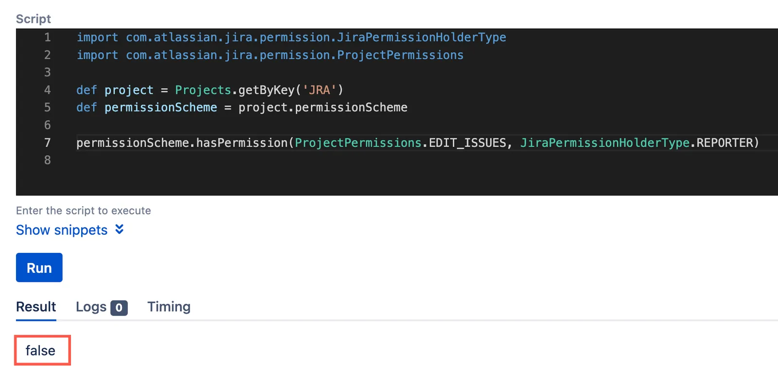 Image showing how to check permissions