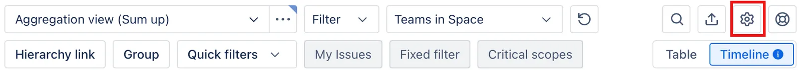 A screenshot showing the Settings button.