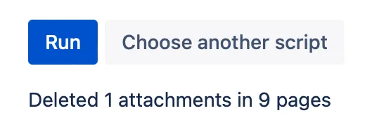 The script result message.