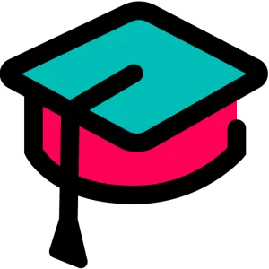 Graduation hat icon