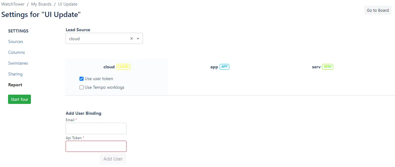 Image of UI Update Settings