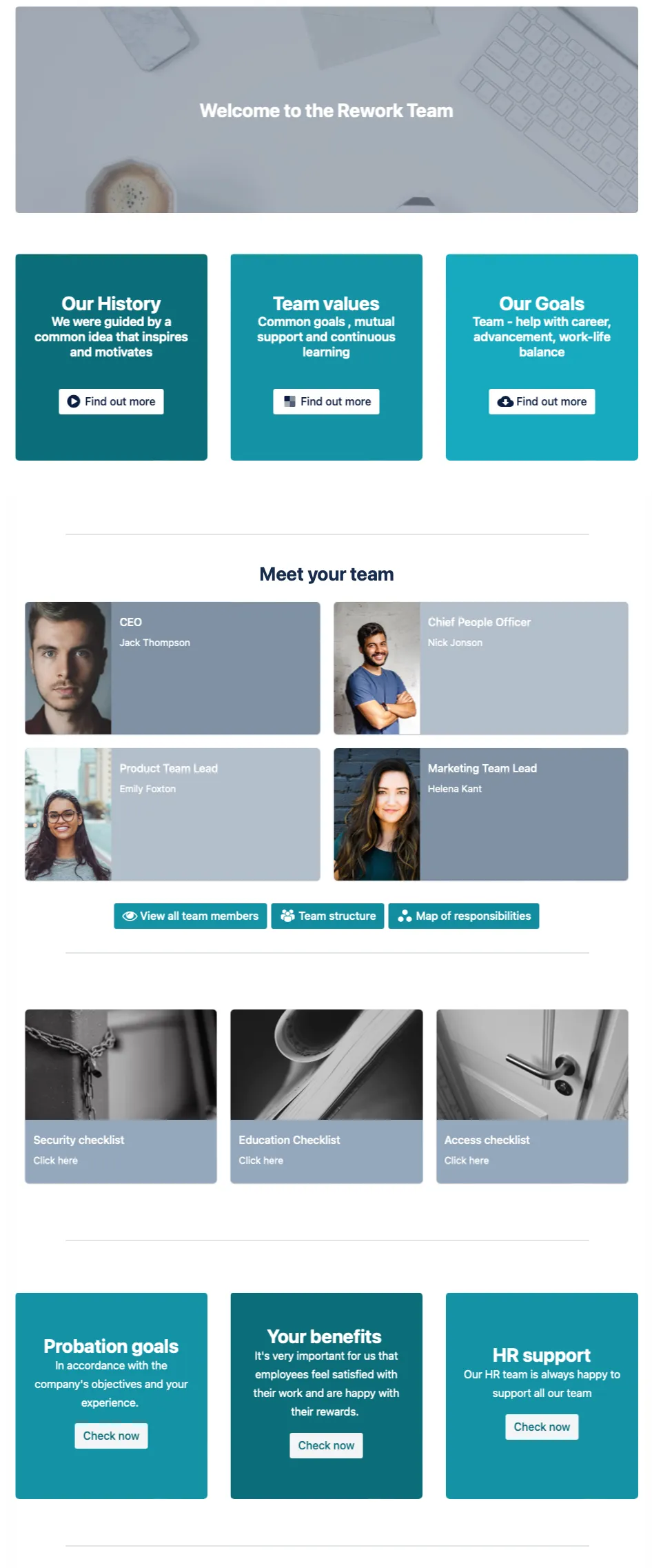 Published onboardig template - serenity template