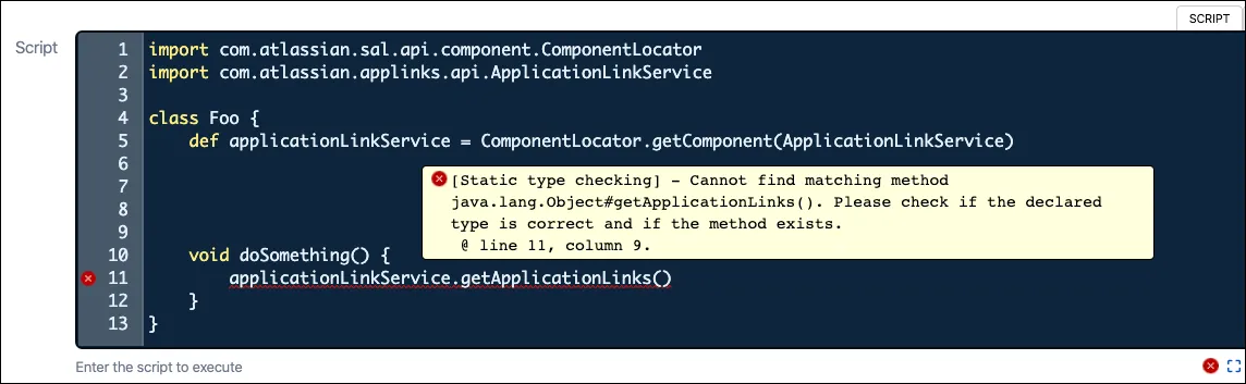 STC error messages for missing field type declarations