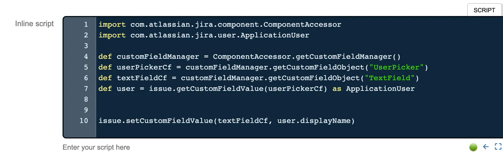 Script with type-checking errors resolved