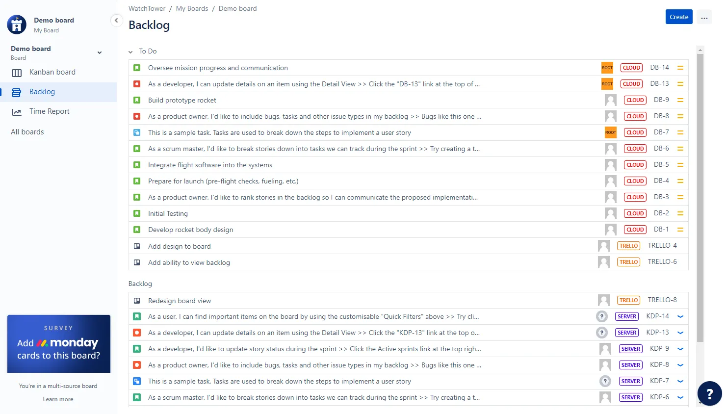 Image of Backlog view