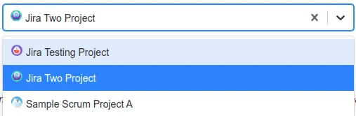 Image showing a customised dropdown icon