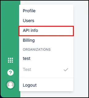 Statuspage API info page showing the API key creation option