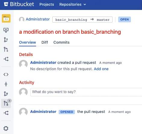 Pull request page showing titles styled in red using custom CSS