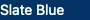 Example of a Slate Blue background with white text defined using a hexadecimal color code.