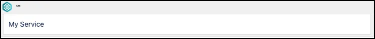 Confluence page showing the published inline service mark text My Service with an SM superscript