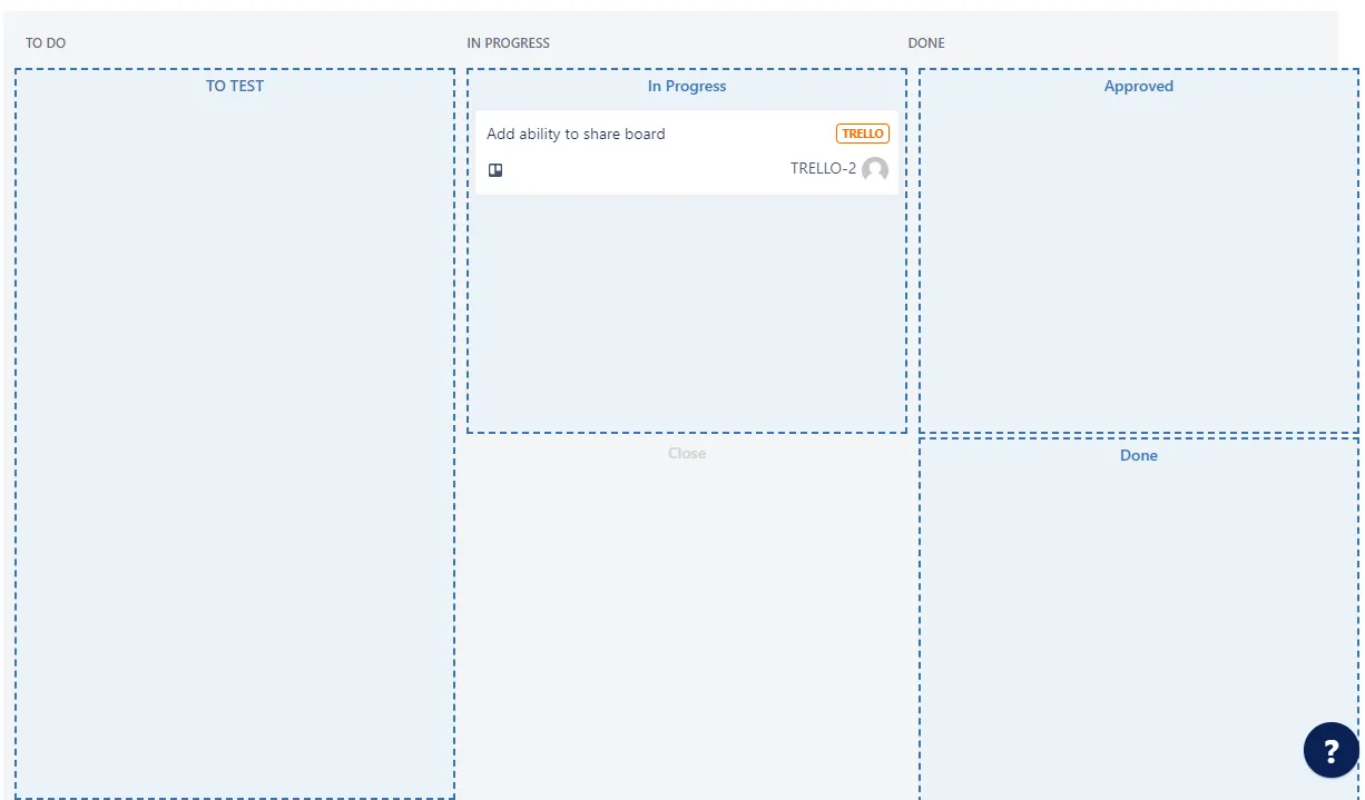 Image showing the drag and drop option in a kanban board