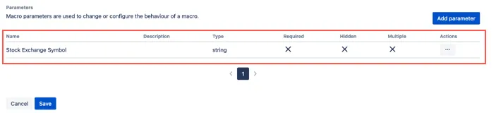 The example parameter shown in the Custom Macro field.