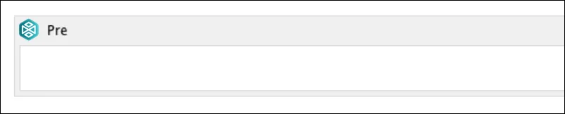 Confluence page showing the Pre macro placeholder inserted after configuration