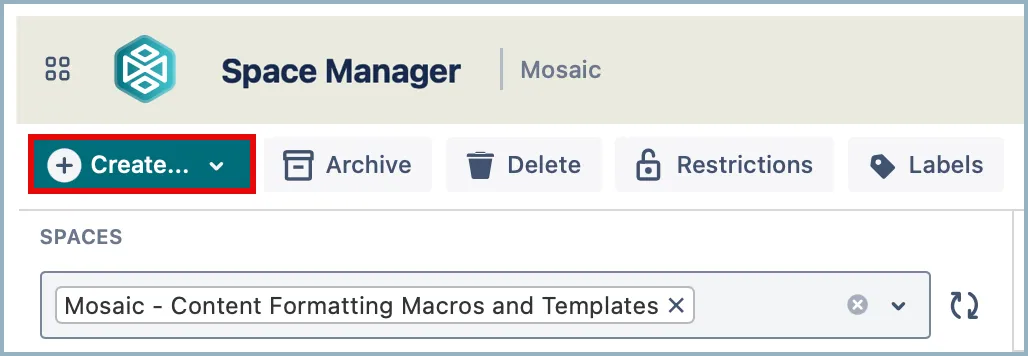 Create Page button highlighted.
