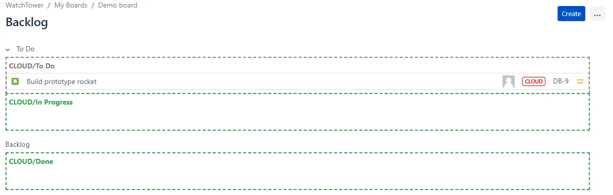 Image showing the drag and drop option in the backlog