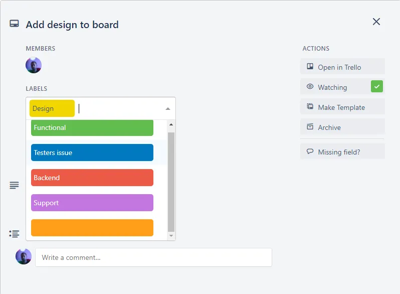 Image showing how to add a design to a board
