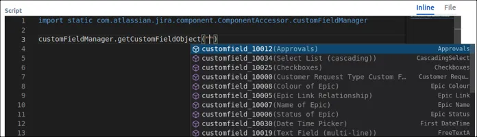 example of completions