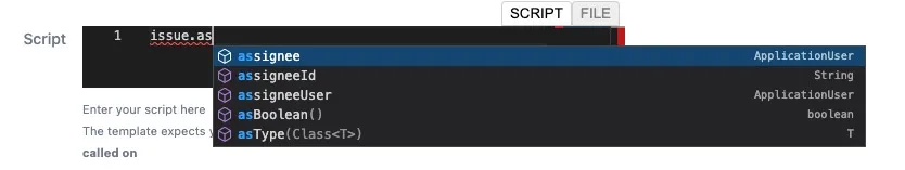 Code editor showing completion suggestions list